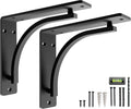 classic black heavy duty shelf brackets 10 inch, main product view