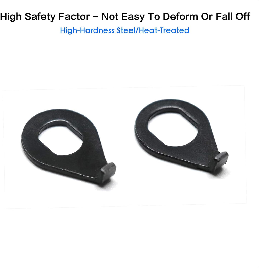 VANICE 2 Pairs Bike Wheel Safety Washer | M8 and M10 Hub Retaining Clip Hook Fixed Gasket for Mountain Road Bicycle MTB Front and Rear Axle Wheel