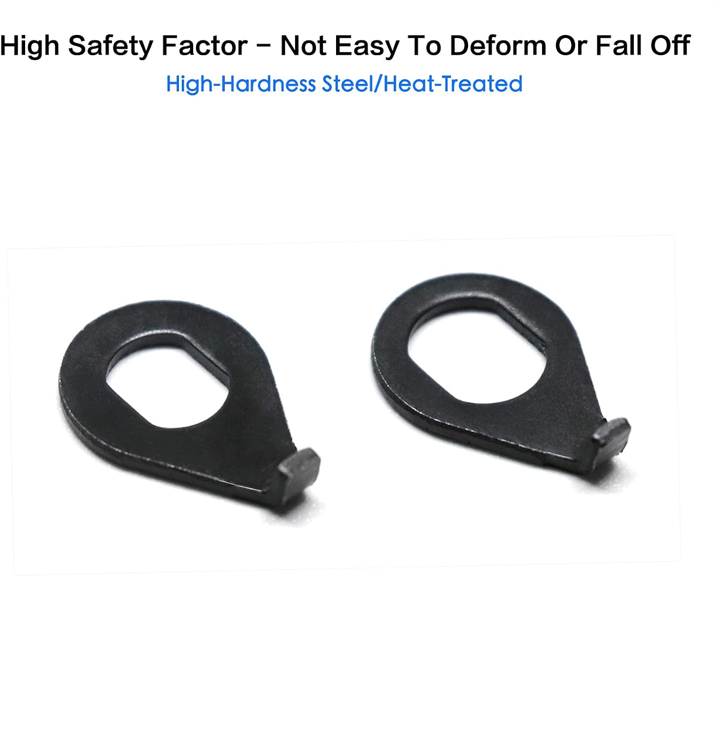 VANICE 2 Pairs Bike Wheel Safety Washer | M8 and M10 Hub Retaining Clip Hook Fixed Gasket for Mountain Road Bicycle MTB Front and Rear Axle Wheel