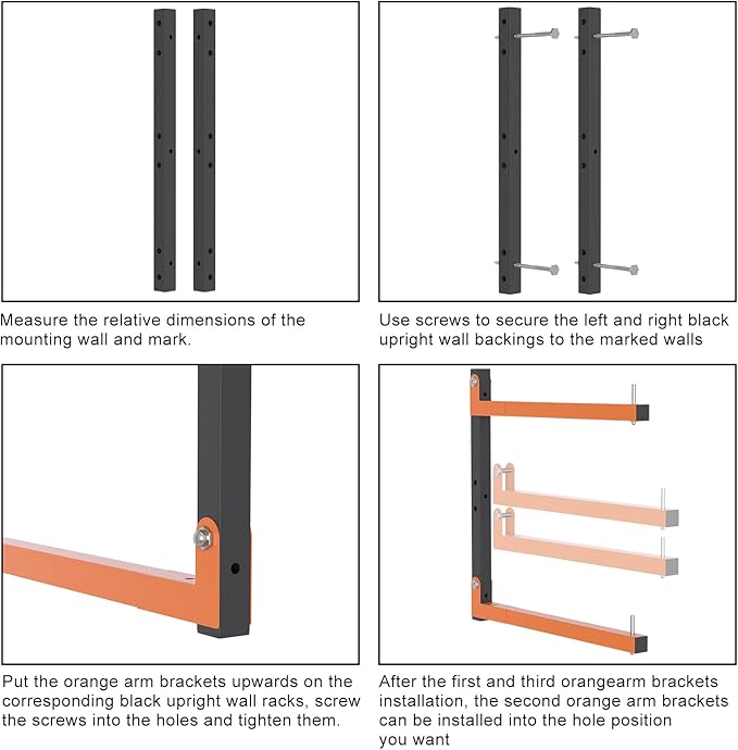 2 Pack Lumber Storage Rack, Heavy Duty Wood Storage Racks - Image 7