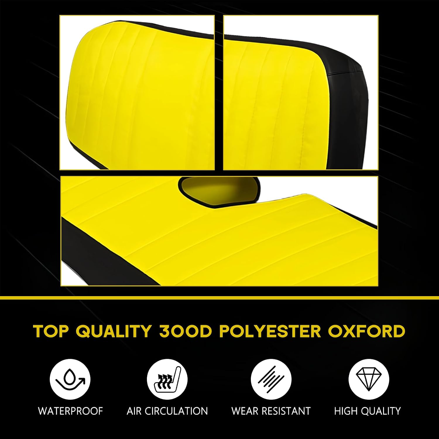 LP66449 Mid-Size Bench Seat Cover, Compatible with John Deere Gator XUV560/XUV590 | Waterproof 300D Oxford Fabric, Cushioned for Durable Protection