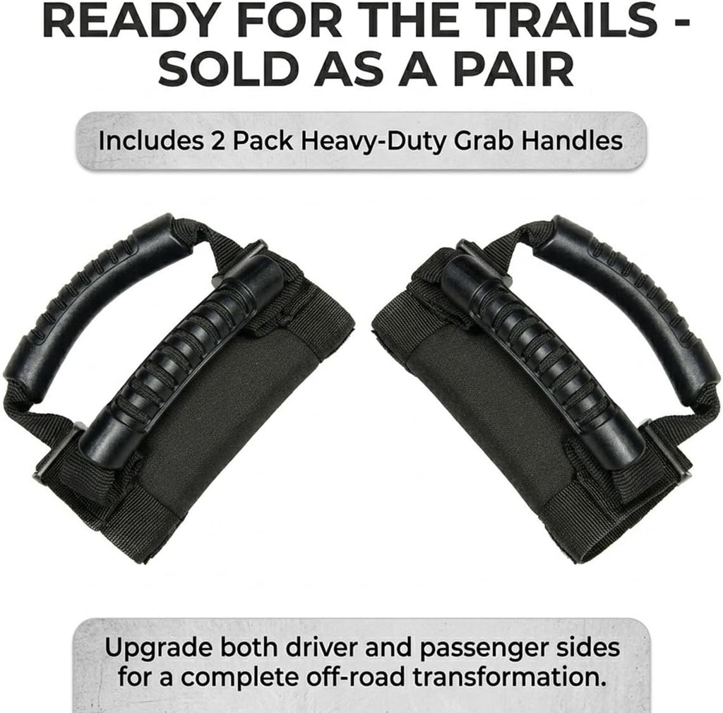Roll Bar Grab Handles for Can-Am Defender 6×6 HD10 XT 2021–2026– Heavy-Duty Padded Straps for Side-by-Side Off-Road Vehicles, Secure Grip & Passenger Safety