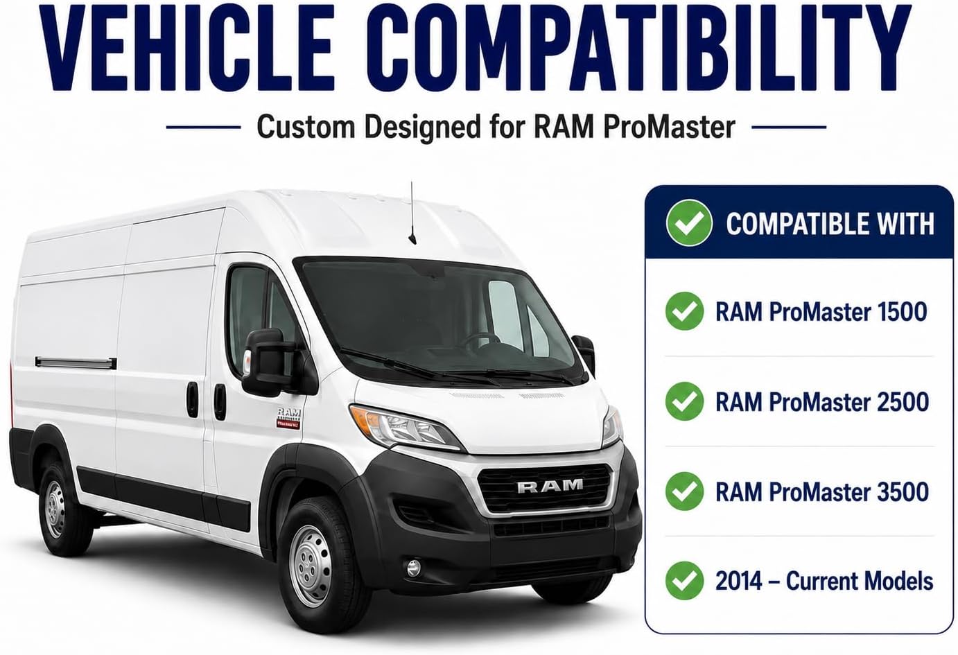 Extra Thick Winshield Cover for RAM ProMaster 2014-Current, Thermal Insulated Blackout Sun Shades for Camper Van