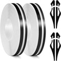 2 Rolls 32Ft Car Pinstripe Tape, Automotive Pinstriping Tape Stickers Vinyl DIY Stripes Pinstripe Emblems Trim Decals for Car, SUVs, Pickups, Motorcycle and Boat, Racing Stripes (Black)