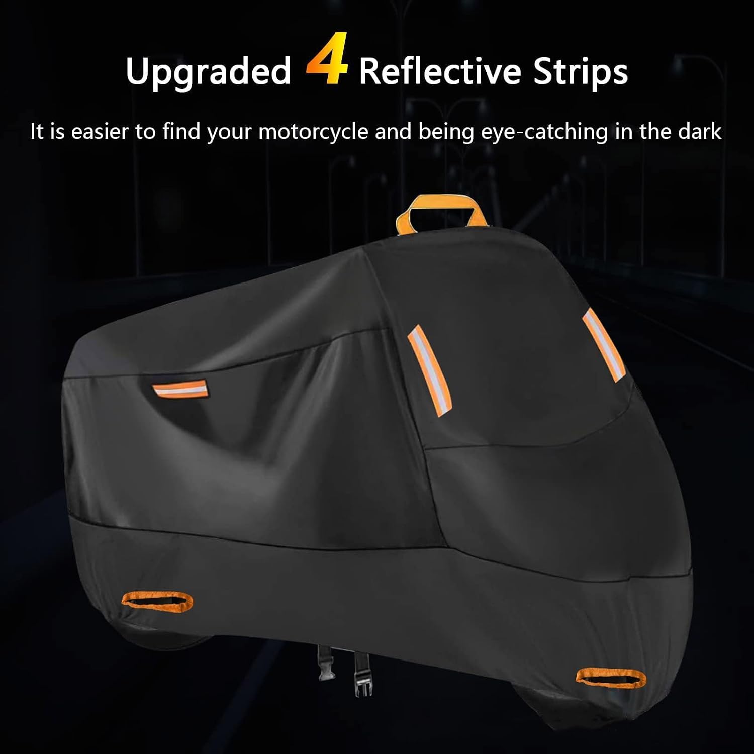 Motorcycle Cover for Honda Rebel 1100（DCT）/1100 T（DCT）/1100 S Edition（DCT）, Two Anti-theft Lockholes Motorcycle Protective Clothing Light Scooter Protective Cover Waterproof and Windproof Car Visor