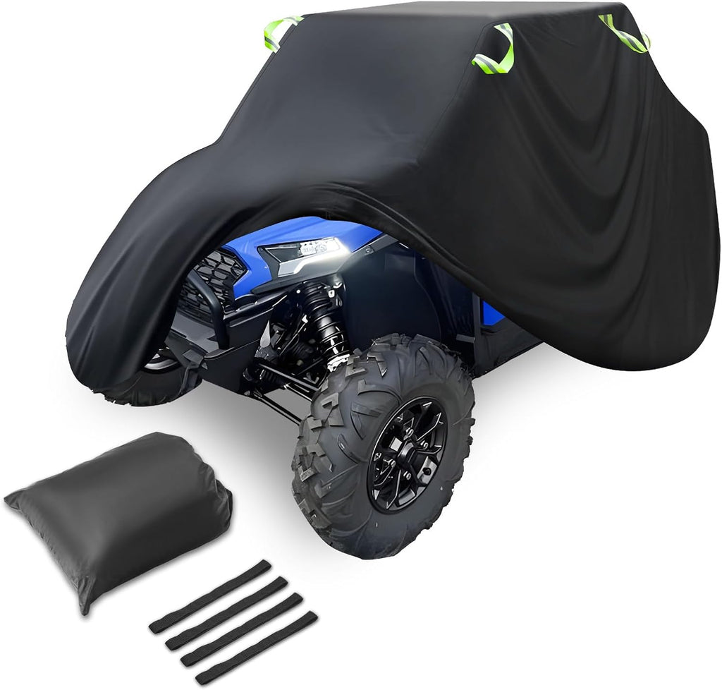 StarknightMT UTV Cover 2-3 Seater Upgraded, Heavy Duty Storage Cover Compatible with Polaris Ranger RZR General Talon Zforce Uforce 1000 Defender with Reflective Strips, 130" x 58" x 70"