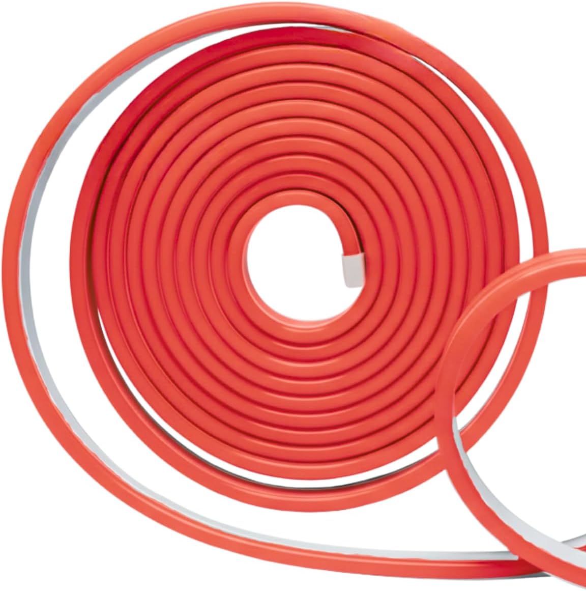 Neon Flex 5 m LED Light Hose Cuttable Adjustable Strip 12 V Indoor Outdoor Decoration Without Monochrome Source LED2835 (Red, Hose)