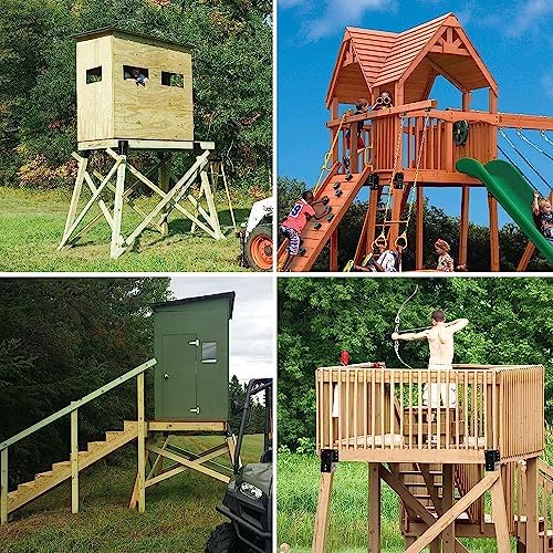mofeez outdoor 4x4 compound angle brackets for deer, package contents