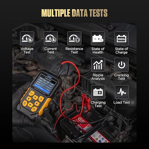 Automotive Battery Load Tester 12V/24V 100-2400 CCA Car Battery Analyzer - Image 3
