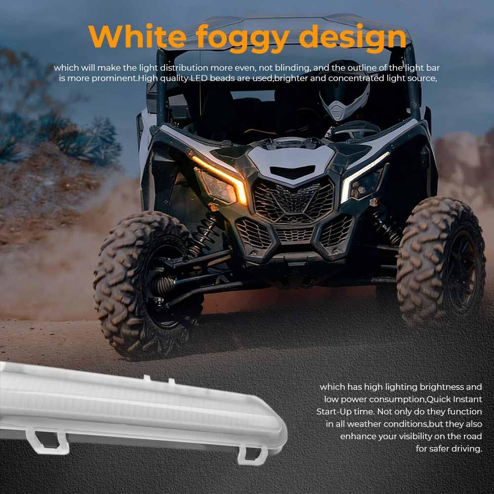 UTV Fang Lights Front Signature Lights Assembly Fit for Can-Am Maverick X3 and X3 MAX Models 2017-2025