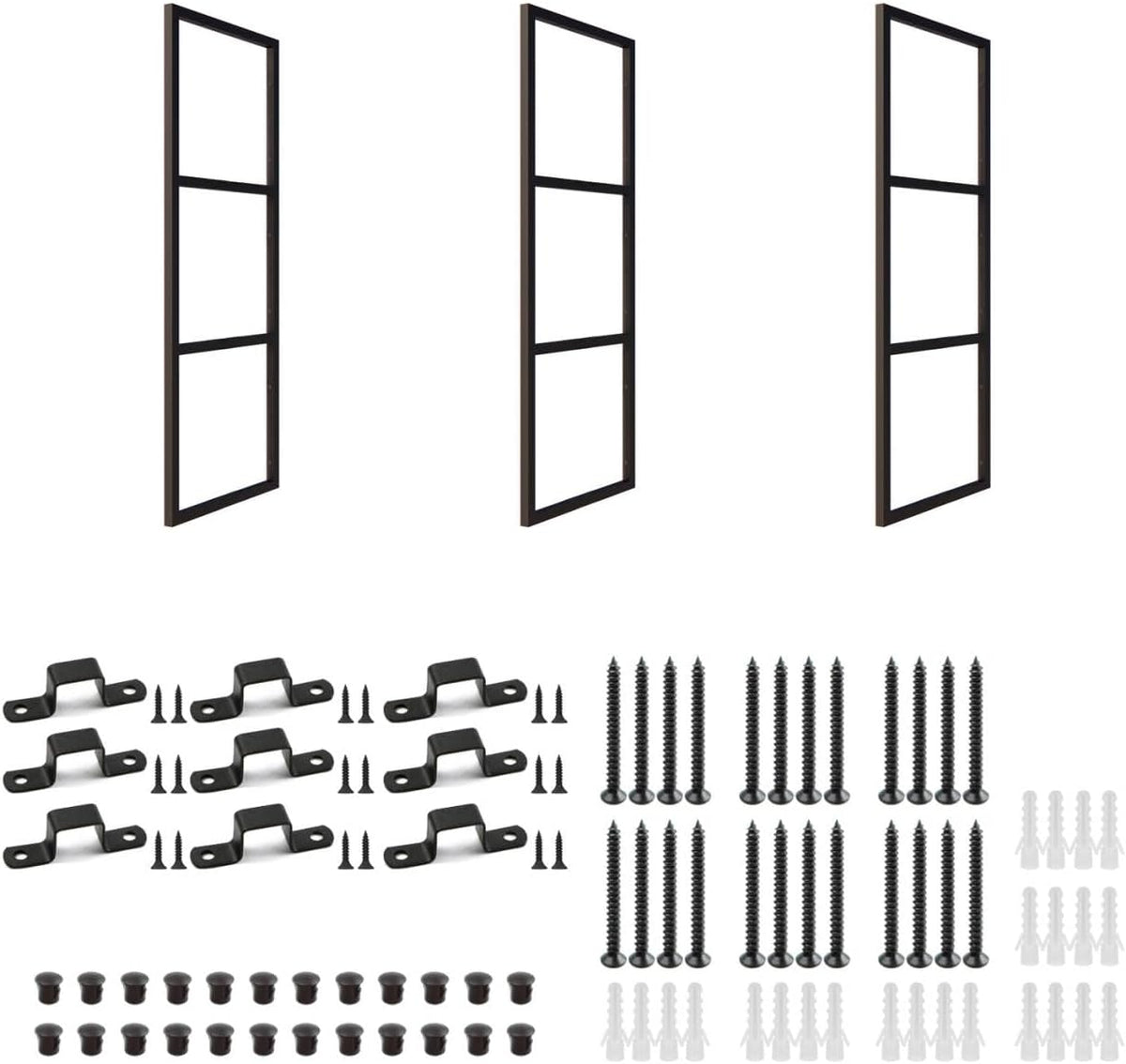 3-tier square shelf bracket, wall & ceiling mount, main product view