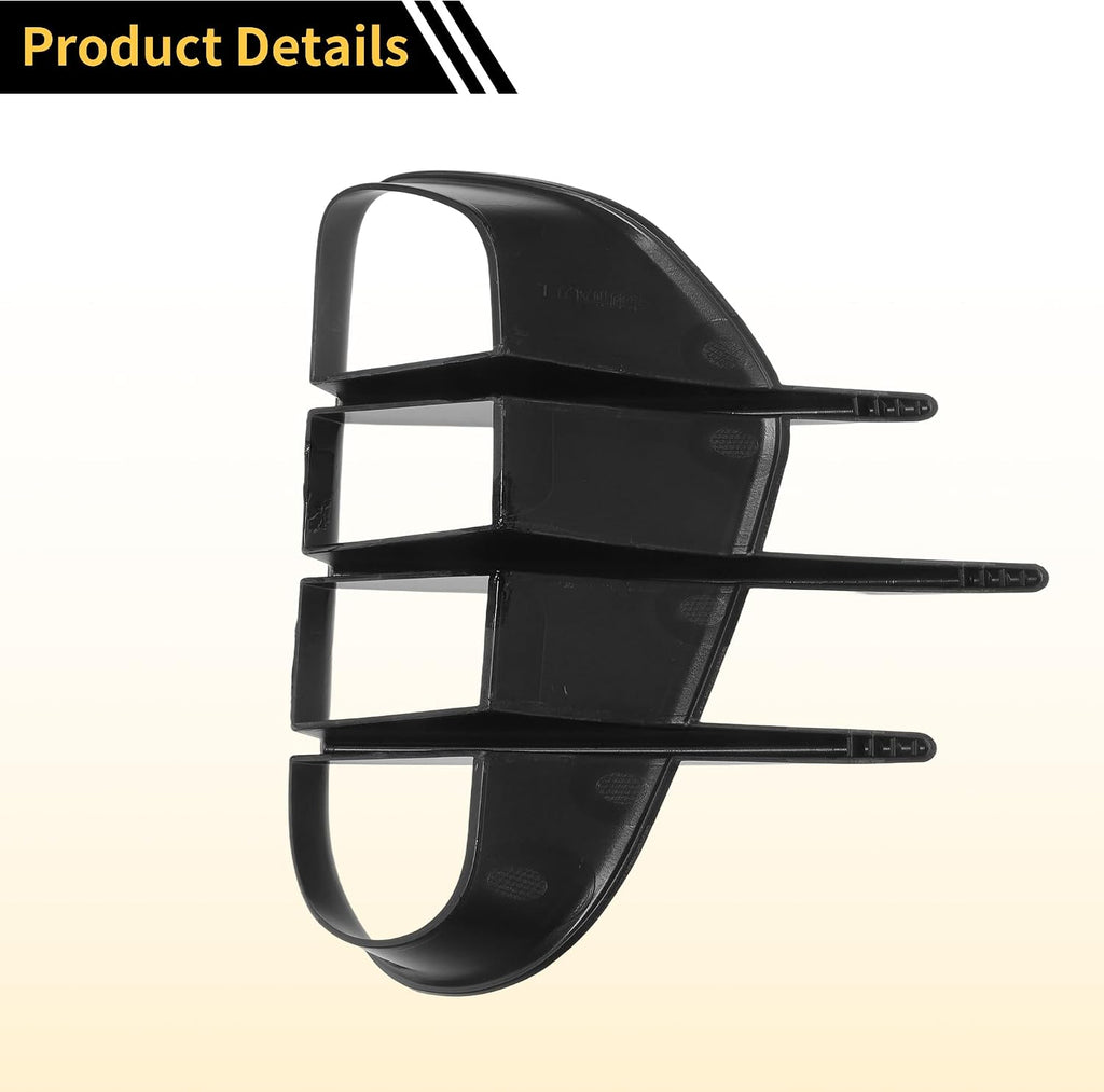 ACROPIX Front Left Front Right Fog Light Cover Trim for Kia Stinger 2018-2023 Fog Lamp Frame Cover for Kia Stinger Fog Light Cover Decals Gloss Black 1 Pair