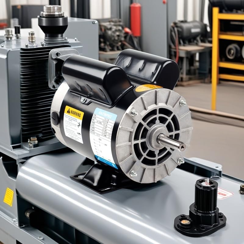 2HP Air Compressor Motor, 5/8" Keyed Shaft, 115/230V, 3450 RPM