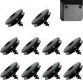 Pack-10 Car Carpet Fixers, Non-Slip Plastic Car Mat Screws, Compact Carpet Floor Mat Anti-Shift Clips, Suitable for Most Cars, Trucks (Black)