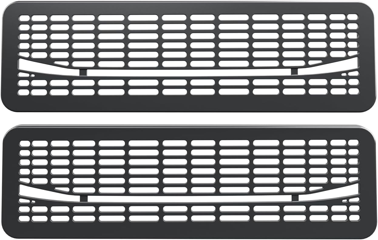 LUCKEASY 2PCS Floor Air Flow Vent Grille Protection for Tesla Model Y Juniper Standard/Premium/Performance 2025 2026 Air Vent Cover Rear Under Seat Condition Outlet Grille Protector Accessories