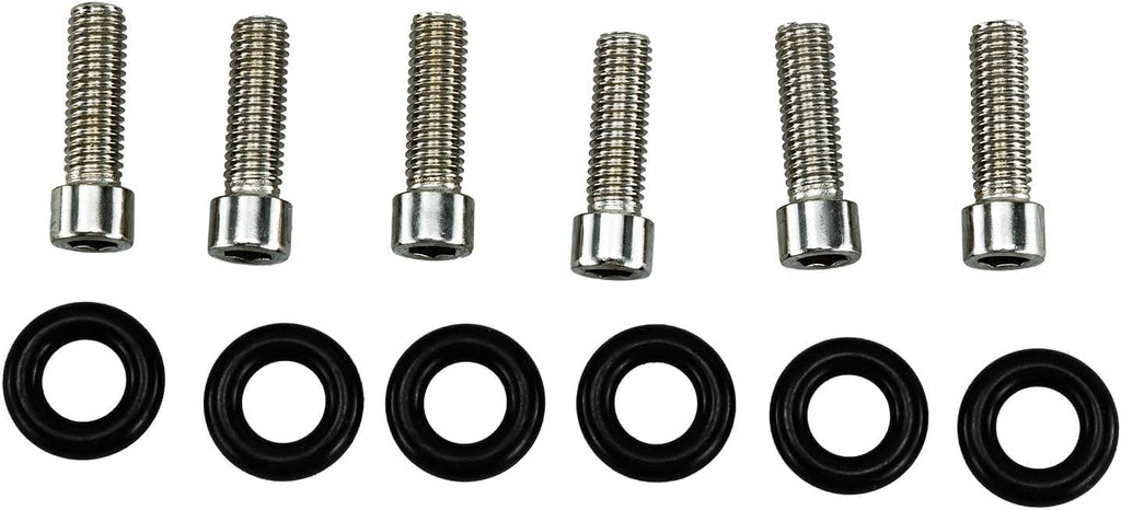 Billet Aluminum Tappet Cover & Fitting Kit Replacement for 1989-2002 Cummins Turbo Diesel 5.9L 12v 24v Dual Port Ram VE44 P7100 Pumps (Silver)