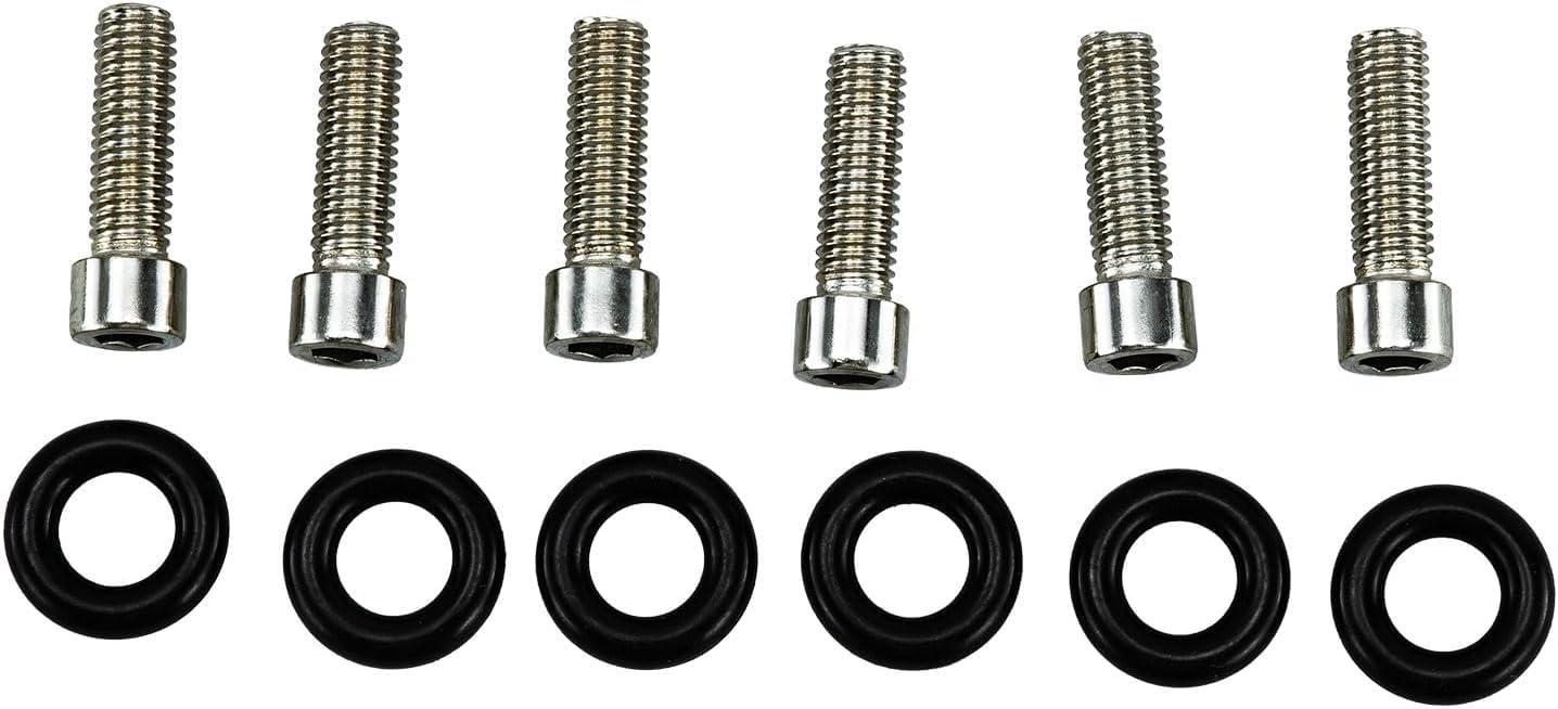 Billet Aluminum Tappet Cover & Fitting Kit Replacement for 1989-2002 Cummins Turbo Diesel 5.9L 12v 24v Dual Port Ram VE44 P7100 Pumps (Silver)