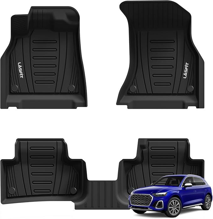 LASFIT Floor Mats Custom Fit for Audi Q5 SQ5 2018-2025, All-Weather Protection by LASFIT