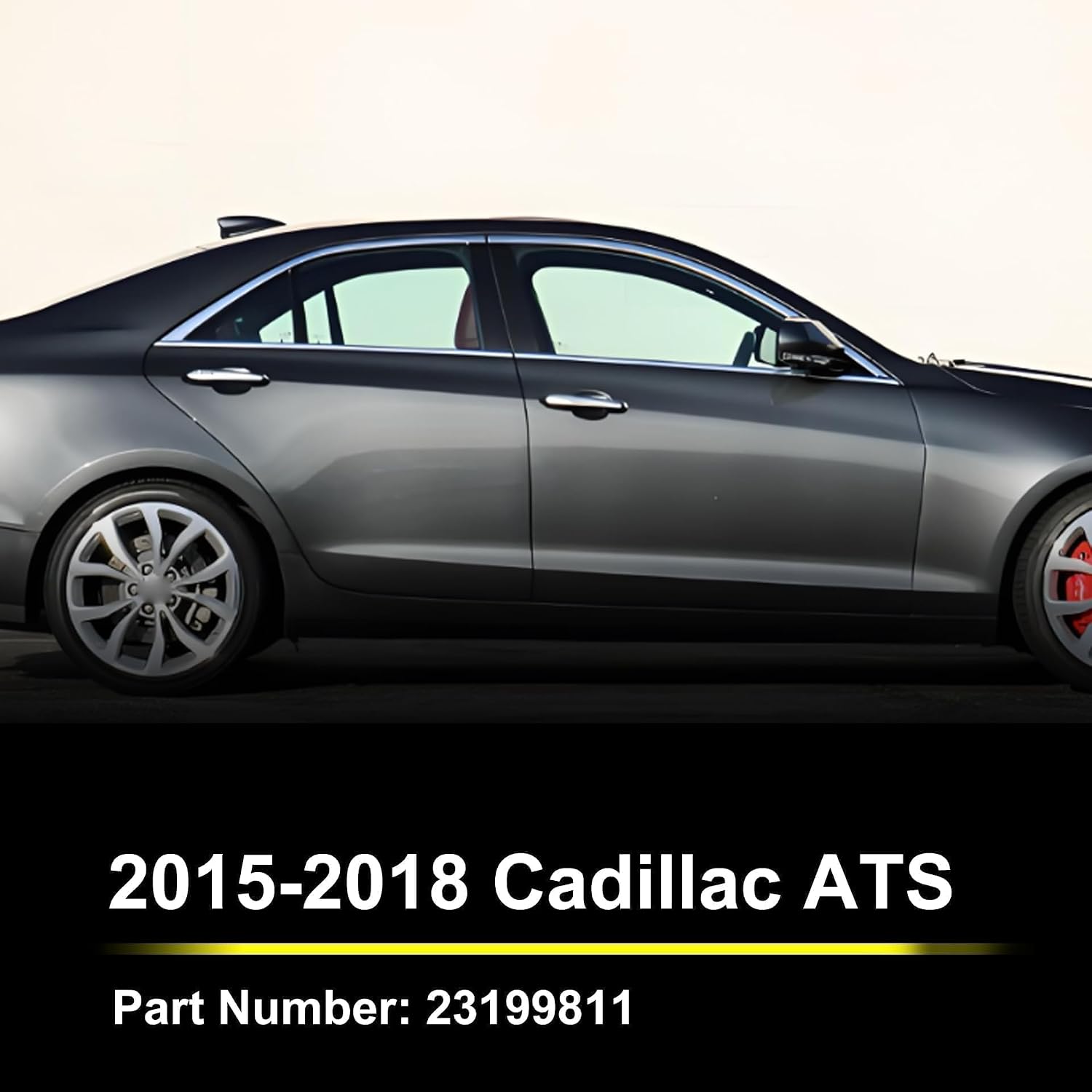 GXARTS Black Left Front Side Inner Fender Liner 23199811 Compatible with Cadillac ATS 2015 2016 2017 2018