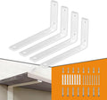 clt white shelf bracket, 10” x 4.7” quarter, main product view