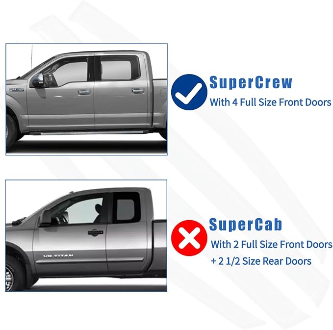 4PCS Window Rain Guards Fit for 2022 2023 2024 2025 Ford Maverick XL XLT Lariat - Image 3