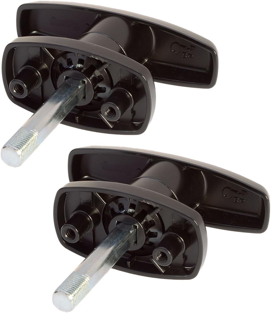Bauer T-323T Package Matching T-Handles Lock Set | Shaft 2 Inch Total Length, 1/2" Thread on end | Keyed K-127