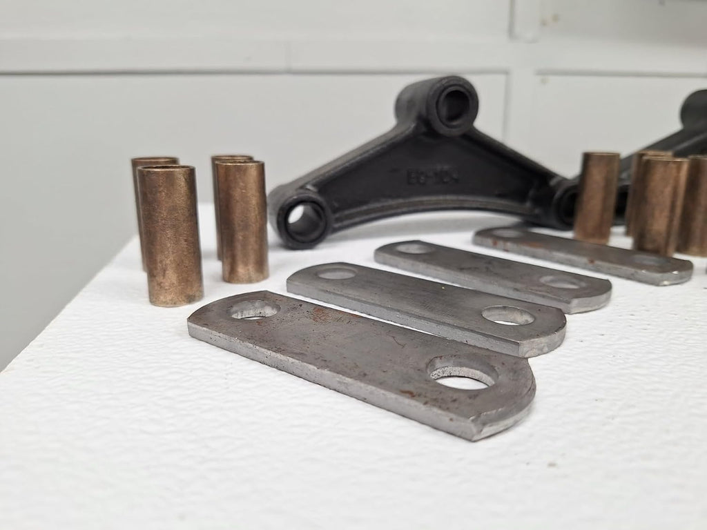 Assembled Short Equalizer Trailer Kit with Bronze Bushings & Shackle Straps