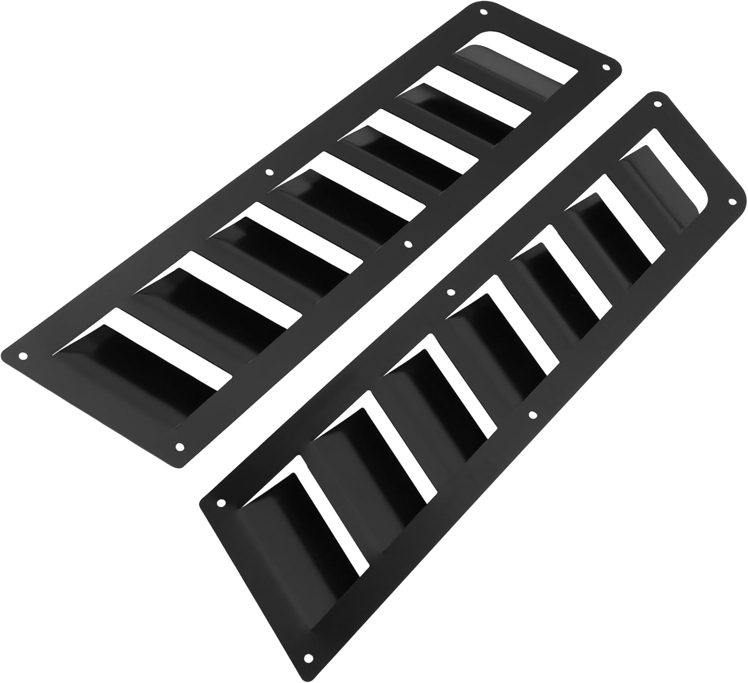 ALMULOO Universal Hood Vent Cooling Panel Front Hoods Air Intake Vent | Cooling Scoop Bonnet Cover Steel Electrophoresis Primed Black