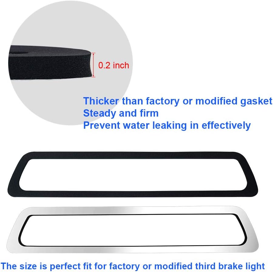 3rd Third Brake Light Seal Gasket Compatible with Ford F150 2009 to 2014 Rear Cab High Mount Stop Lamp