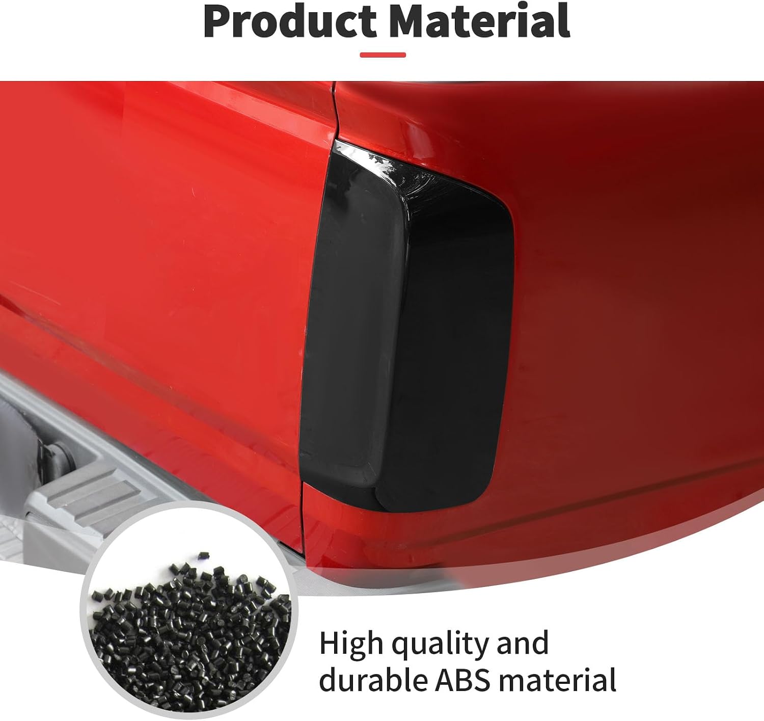 JWWY Smoked Taillight Rear Light Lamp Decor Tinted Darkened Taillight Cover Trim Fit for 2014-2022 Chevrolet Chevy Colorado Exterior Accessories 2PCS Blackened(Smoked)