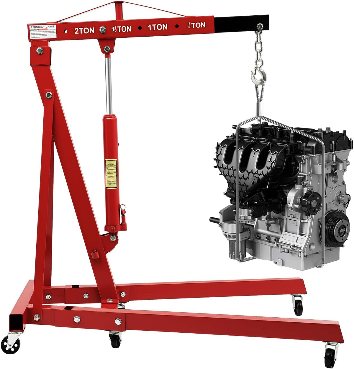 Folding Engine Hoist 1 Ton Engine Crane Lift