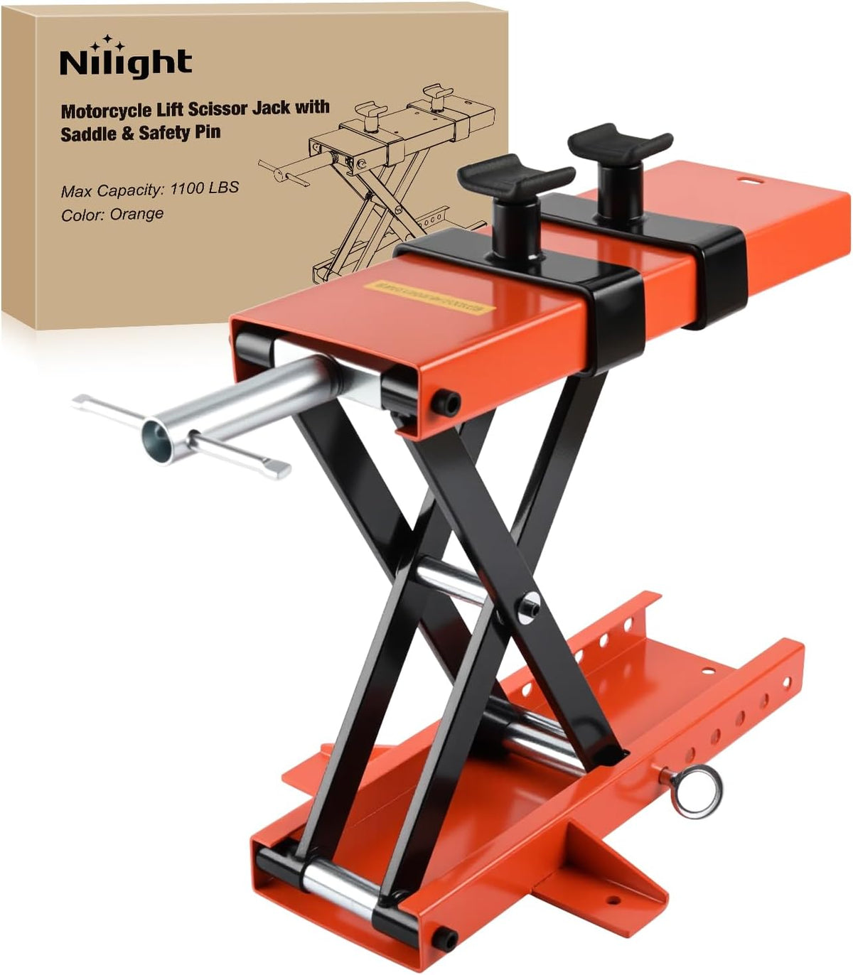 Nilight Motorcycle Lift 1100 LBS ATV Scissor Jacks