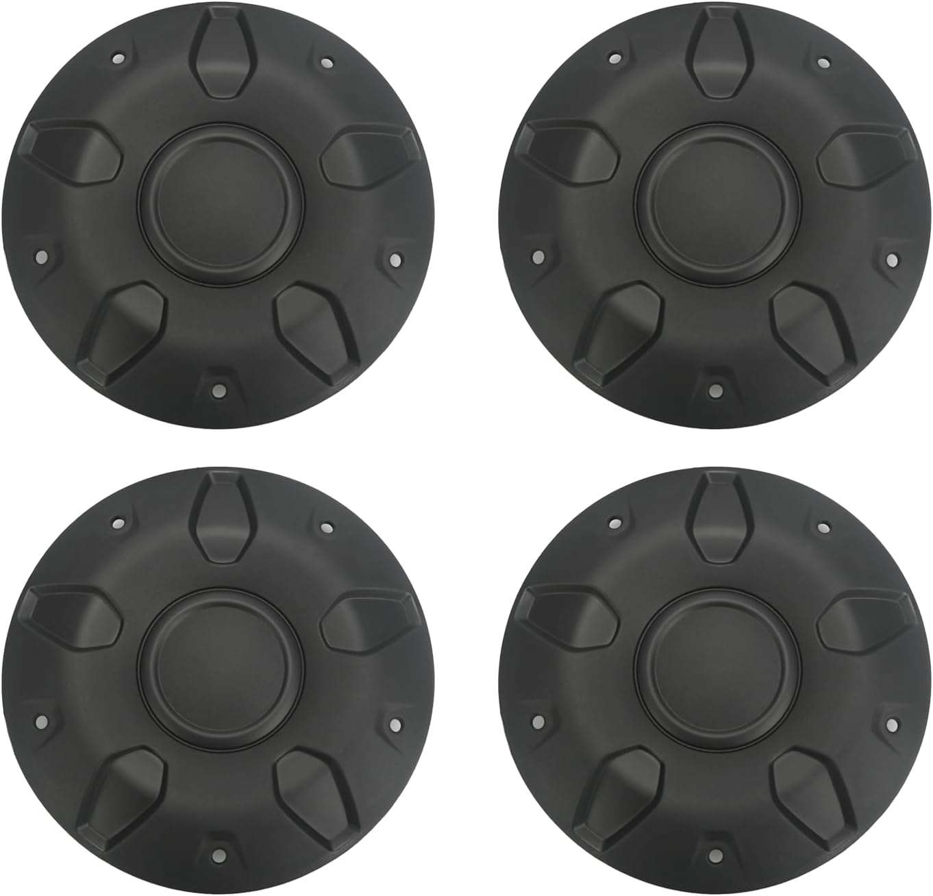 Steel Wheel Black Center Caps Kit 4pcs 16" Compatible with Ford Transit 150 250 350 350HD 2015-2026 Replace CK4Z-1130-C BK21-1130-CA