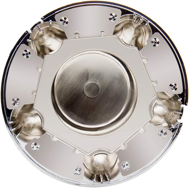B4B BANG 4 BUCK 4 Packs 7" Center Cap with 5-Lug Steel Wheel Chrome for Ford 1997-2003 F150 F-150 97-02 Expedition