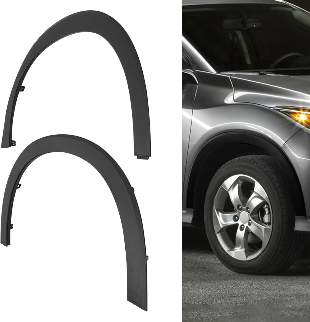 Pair Front Wheel Fender Flares for H0nda HR-V 2016-2022, Left&Right Side Front Wheel Arch Molding Trims 74165TLAA02 74115TLAA02