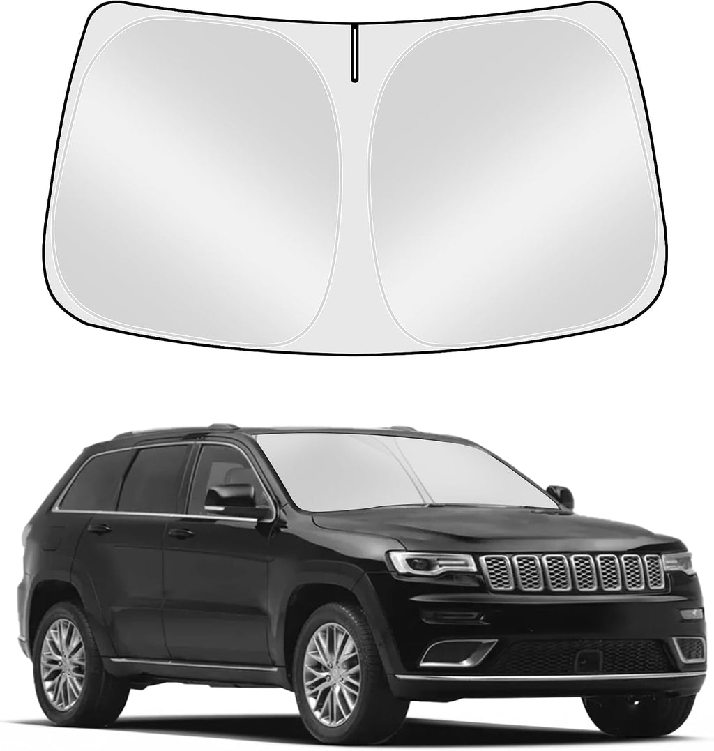 Windshield Sunshade for Jeep Grand Cherokee 2011-2025 2026 Front Window Sun Shade Custom Sunscreen Double Layers Design