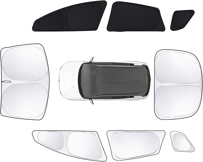 8pcs Car Window Shades for Tesla Model S2012-2025 2026 Accessories, Windshield by Unknown