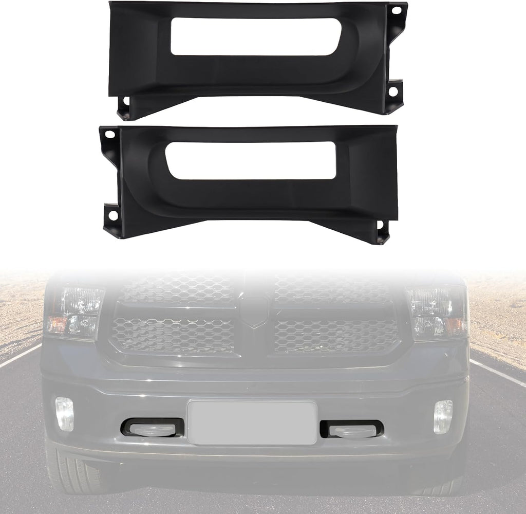 Front Driver Passenge Tow Hooks Bezel Bracket Set for 2013-2018 Dodge Ram 1500,Front Left Plus Right Side Tow Hook Bezel Set with OEM Part 68196982AA for Dodge Ram Accessories,2PCS