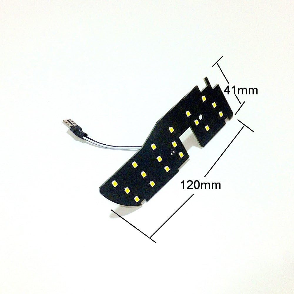 3 Pcs LED Car Interior Reading Lights for Toyota Prius 30 series,72 LEDs 2835 SMD 6000K White, High Brightness