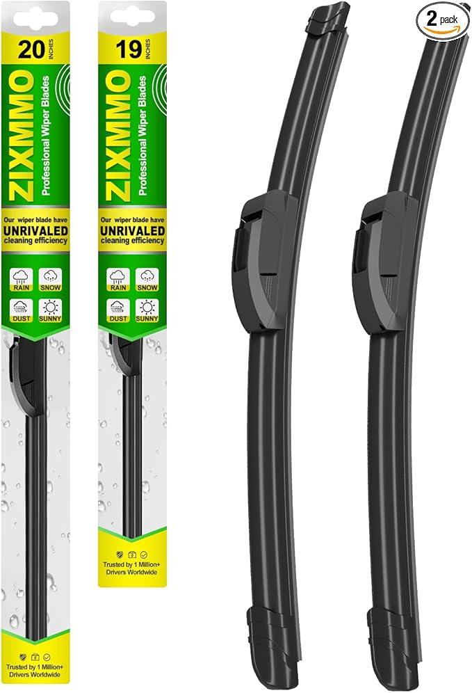 OEM Quality 20in + 19in Premium All-Season Windshield Wiper Blades by ZIXMMOFactoryWiperBlade