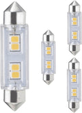 Diodesy- T3 LED Festoon Interior Light Bulb 0.8W (20W Equivalent) 55 Lumen 2700K Warm White Fest Base 24V Pack of 4- For Under Cabinet Under Counter Xenon Lamps Marine Car Map Dome Courtesy Lights