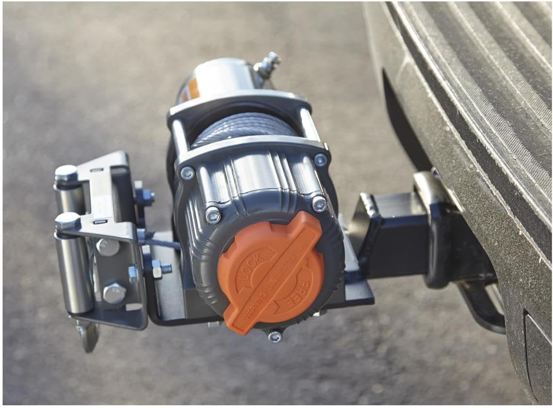 Universal Hitch Winch Mount for ATV or Truck with 2” Receiver 3500 lbs Capacity