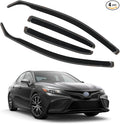 in-Channel Rain Guards for Toyota Camry 2018 2019 2020 2021 2022 2023 2024 by CHYKORLA