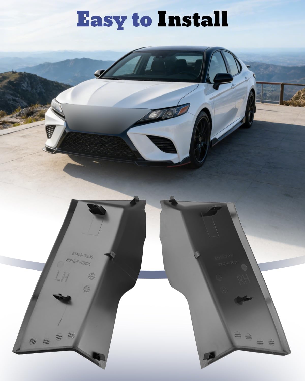 2Pcs Rear Left and Right Tail Light Combination Lamp Cover Fit for Toyota Camry 2019-2024 Replace 81497-06030, 81498-06030, 81498-06070