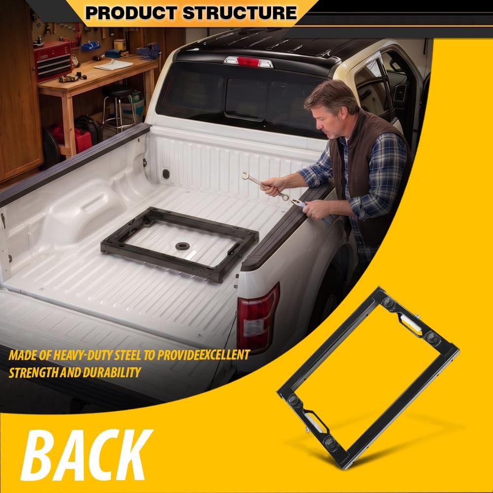CNNELL Hitch Adapter w/Handles Compatible with Ford F250 F350 Super Duty 2011-2020 with Hitch Prep Package Black