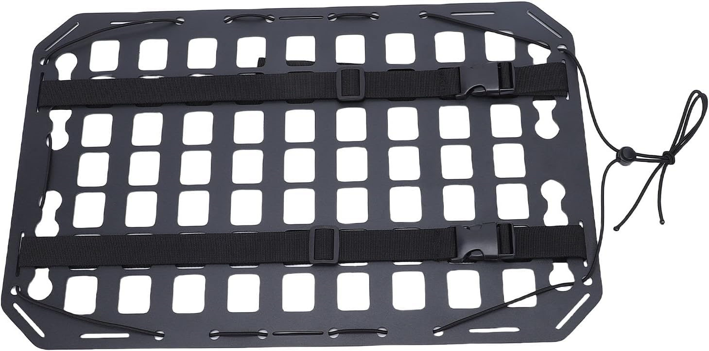 GOTOTOP Molle Panel, Aluminum Cargo Organizer with Versatile Storage, for SUV Truck RV Outdoor Gear