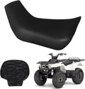 Upgraded 1.2mm Heavy Duty Seat Cover Replacement for 1988-2011 Kawasaki Bayou 220 250 ATV, 4-Way Stretch Waterproof Microfiber Leather, Black