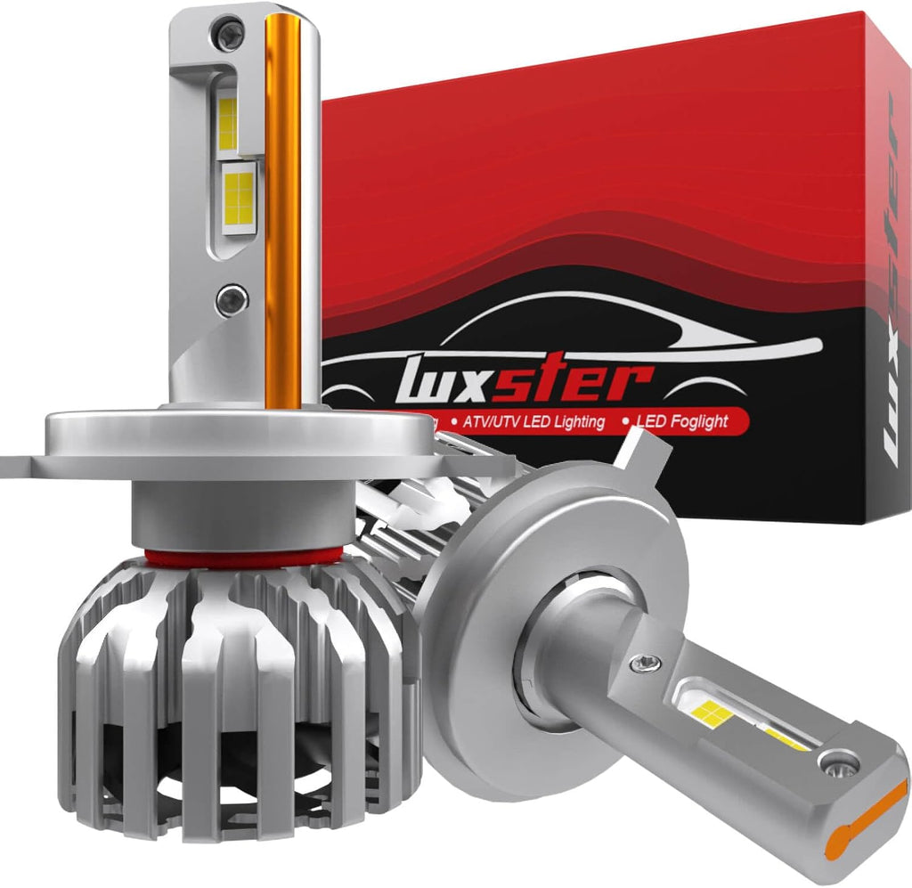 LUXSTER HolyKnight H4 9003 30000lm 55W LED Light Bulbs, Dual Beam, HB2 Foglight