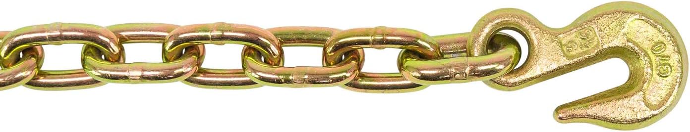Mytee Products 2 Ton Snatch Block with Chain Flatbed Tow Truck Rollback Wrecker Car Carrier Cable