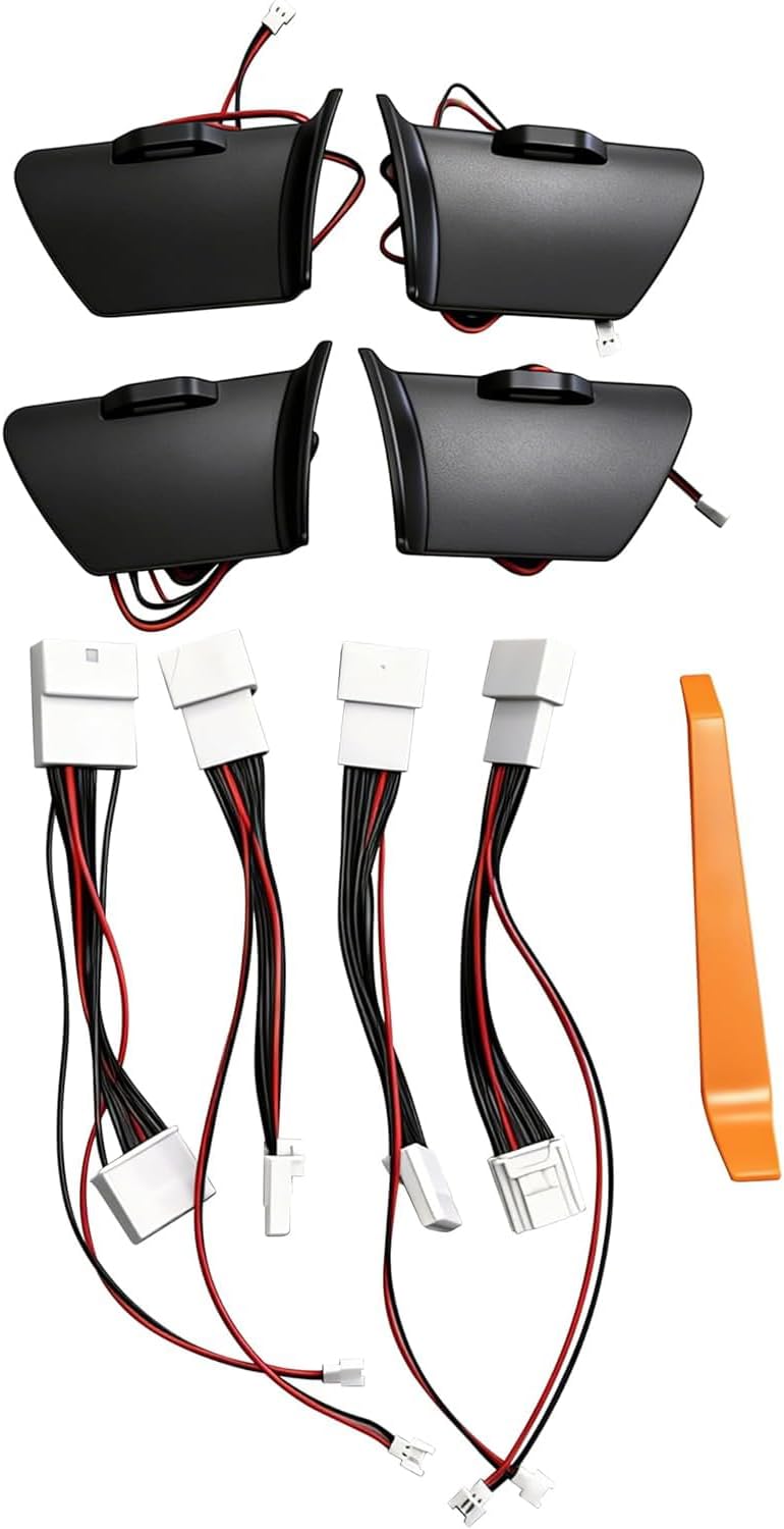 L2R for Toyota Hilux (2015-2023) Interior Door Handle Bowl LED Lights Handle Bowl Lighting Car Interior Decorative 1 Set (White)